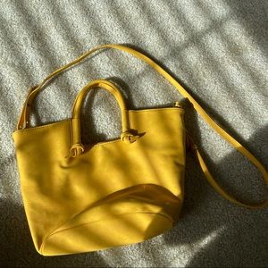 Yellow Anthropologie Crossbody bag